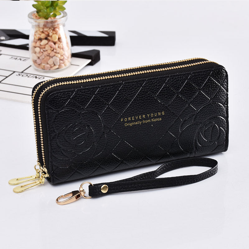 Wallet Double Zipper Large Capacity Mobile Phone Bag