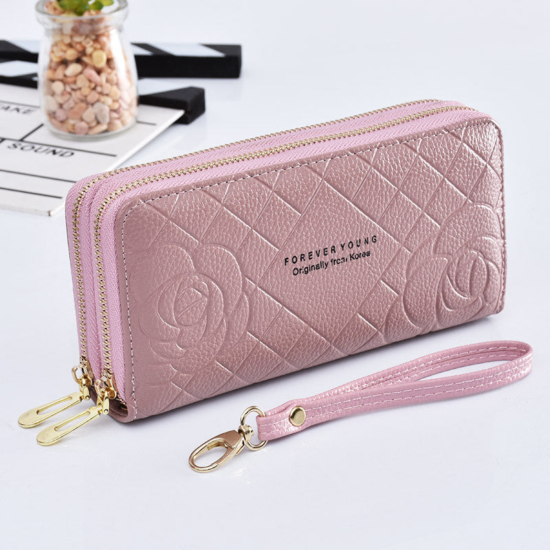 Wallet Double Zipper Large Capacity Mobile Phone Bag