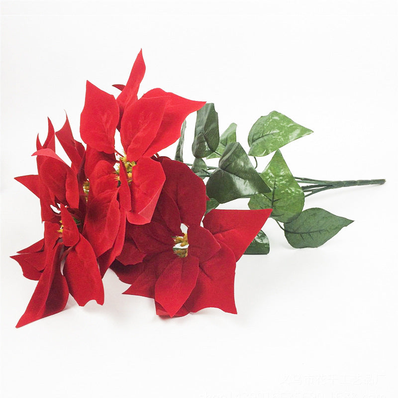 7 Christmas flowers Poinsettia decorative flowers