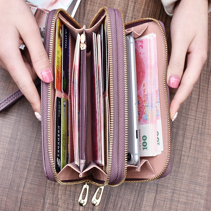 Double clutch bag wallet