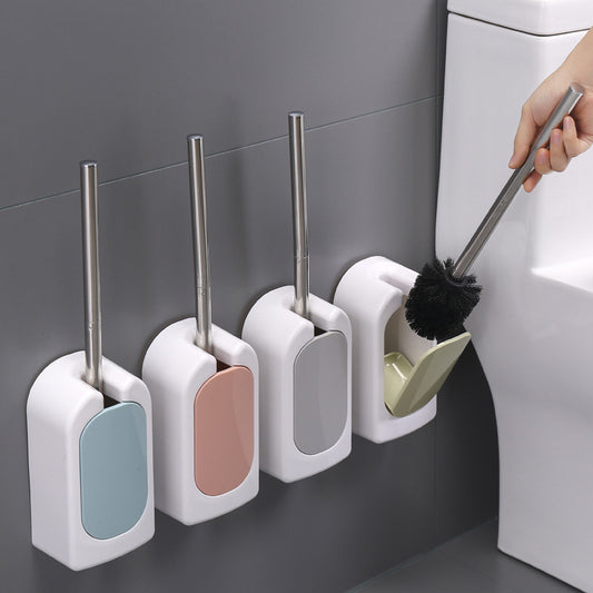 Wall-Mounted Long-Handle Toilet Brush