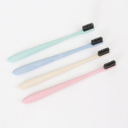 Wheat Straw Bamboo Charcoal Soft Bristle Toothbrush