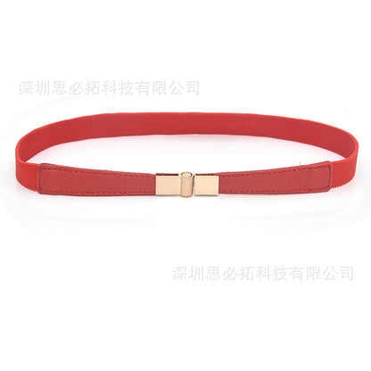 Versatile women's elastic elastic narrow waist seal