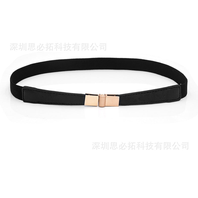 Versatile women's elastic elastic narrow waist seal