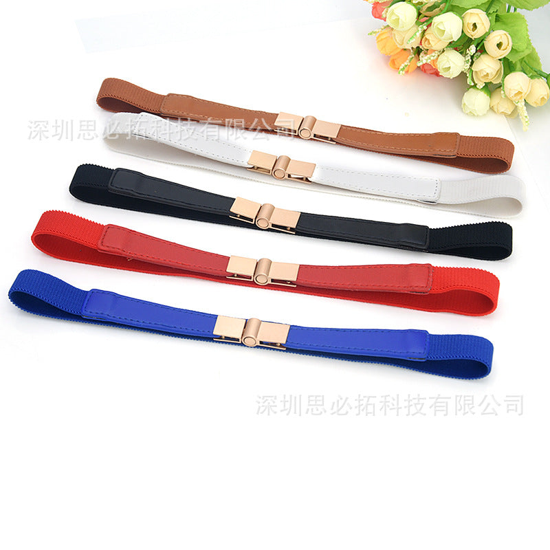 Versatile women's elastic elastic narrow waist seal