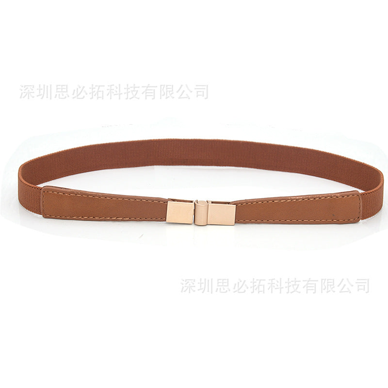 Versatile women's elastic elastic narrow waist seal