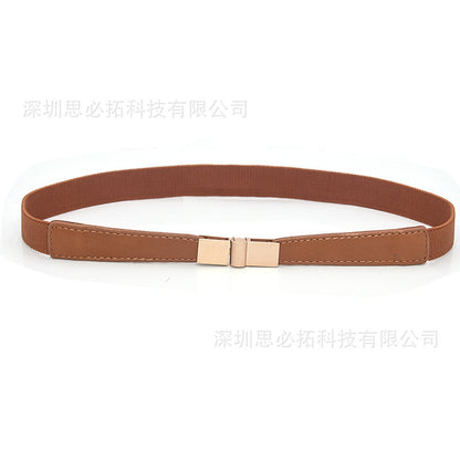 Versatile women's elastic elastic narrow waist seal