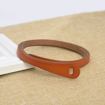 Two-layer cowhide thin belt multi-color