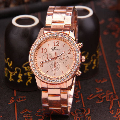 AliExpress Women's Steel Band Rhinestone Watch