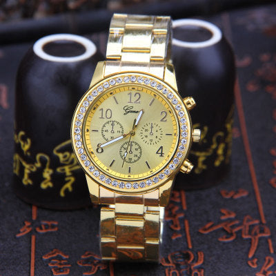 AliExpress Women's Steel Band Rhinestone Watch