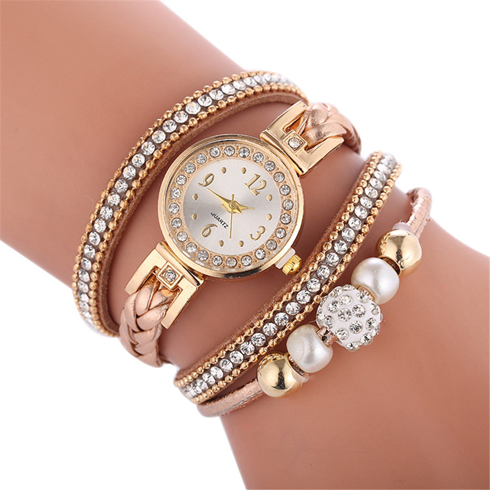 Rhinestone Woven Women's Watch