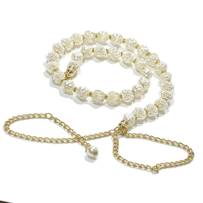 Women's Pearl Waist Chain, Fashion