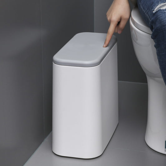 Large Press-Lid Trash Can with Nordic Design