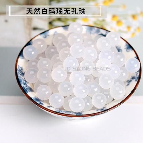 7A agate non-porous beads DIY jewelry stud earrings accessories