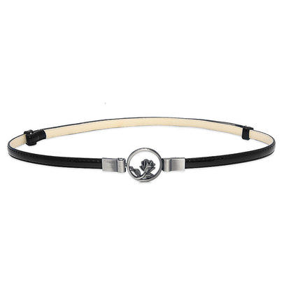 Adjustable women's thin belt, versatile