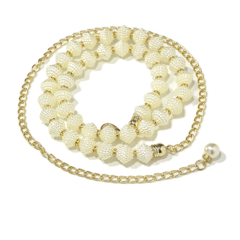 Women's Pearl Waist Chain, Fashion