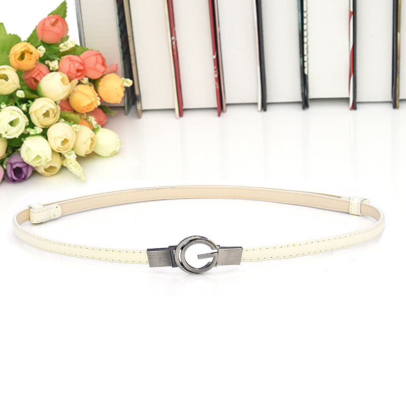 Versatile Buckle Belt Adjustable Patent Leather fashion