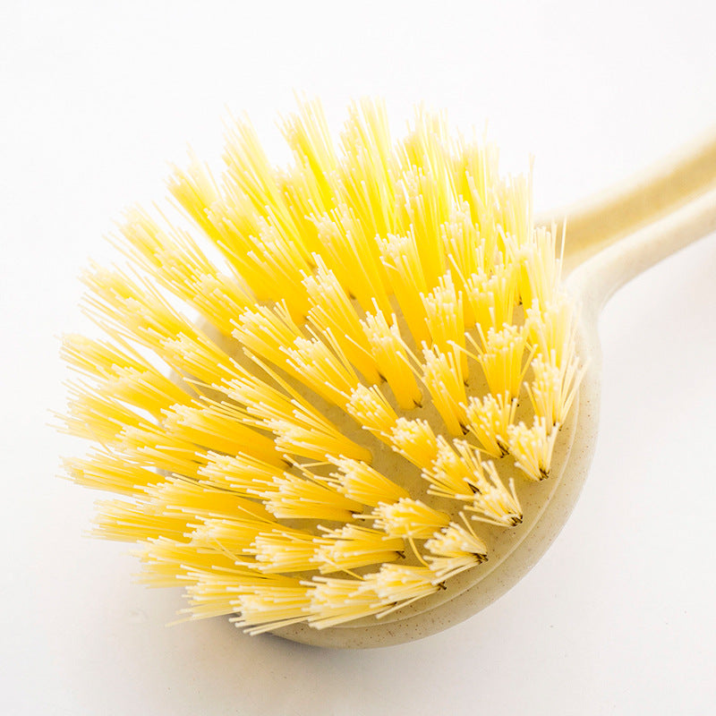 Stain-Removing Long-Handle Pot Brush, Kitchen Cleaning Tool, Dish Brush