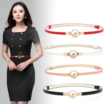 Women's thin belt, Korean version adjustable