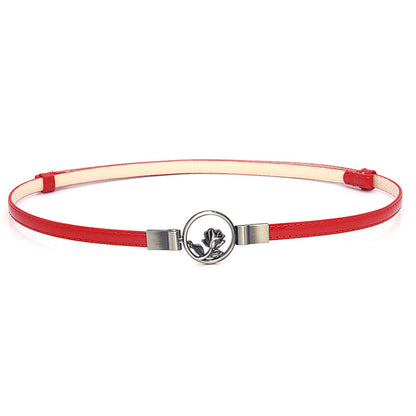 Adjustable women's thin belt, versatile