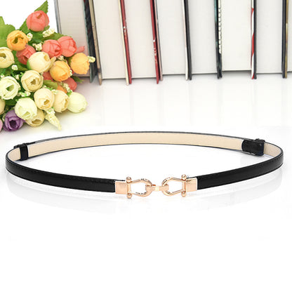 Versatile Buckle Belt Adjustable Patent Leather