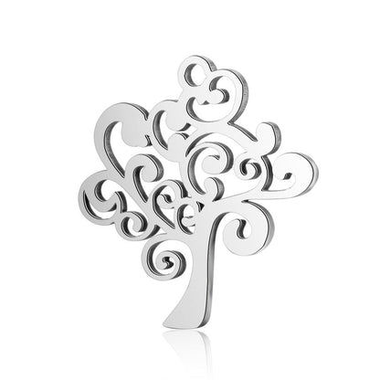 10 pcs/bag stainless steel DIY jewelry accessories Tree of Life pendant