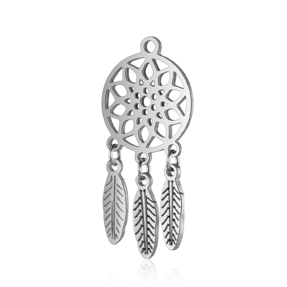 10 pcs/bag stainless steel DIY jewelry accessories Tree of Life pendant