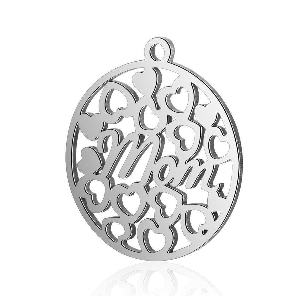 10 pcs/bag stainless steel DIY jewelry accessories Tree of Life pendant