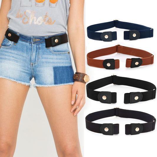 Belt buckle-free elastic belt