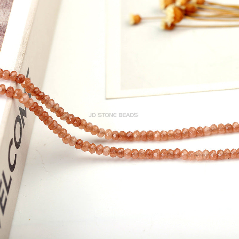 2 * 4Mm chalcedony abacus beads