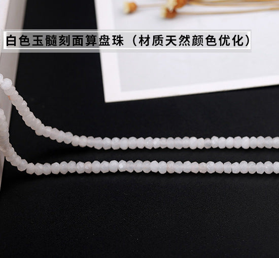 3Mm/6mm chalcedony abacus beads loose beads