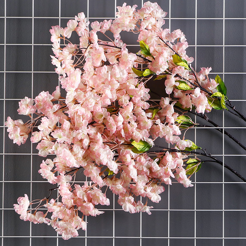 Simulation cherry blossom new four-pronged multi-color multi-head