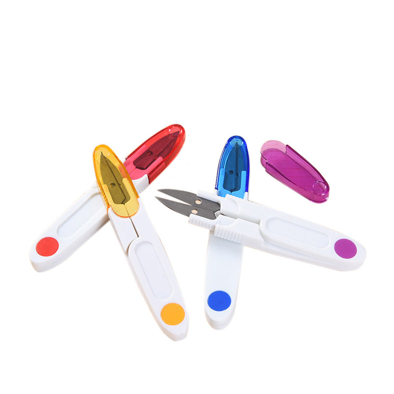 Colorful U-Shaped Embroidery Scissors