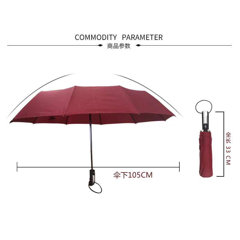 10 Rib Automatic Advertising Umbrella Creative Folding Umbrella