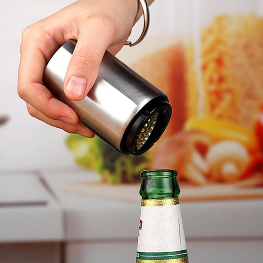 Stainless Steel Automatic Beer Bottle Opener, Press-Type