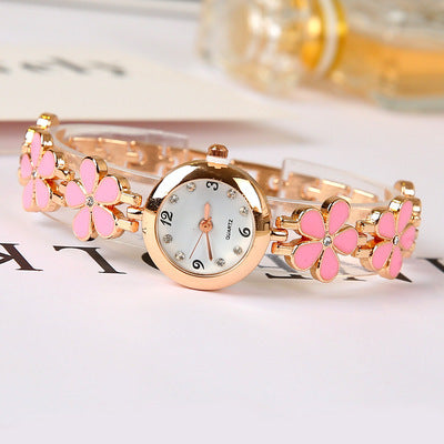 Four-leaf clover flower bracelet watch