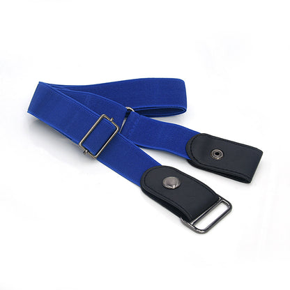 Adjustable leather elastic waistband