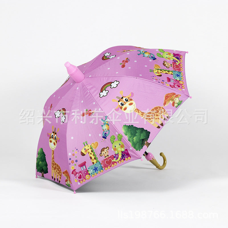 Cartoon Sun Umbrella Ice Cream Handle Kids Umbrella