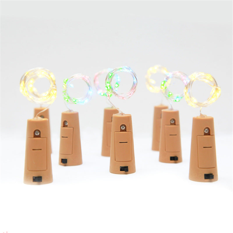 Copper wire light string LED battery wine bottle light