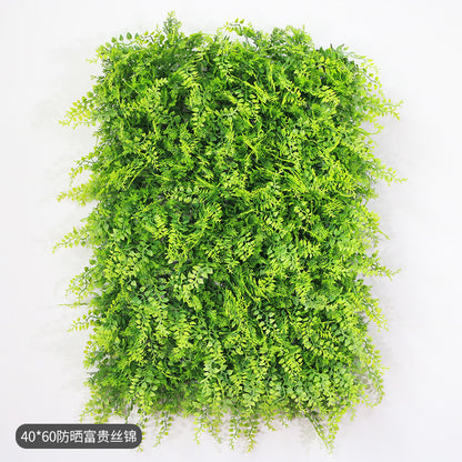 Encrypted artificial plant wall lawn