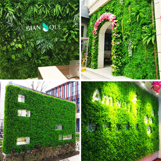 Encrypted artificial plant wall lawn