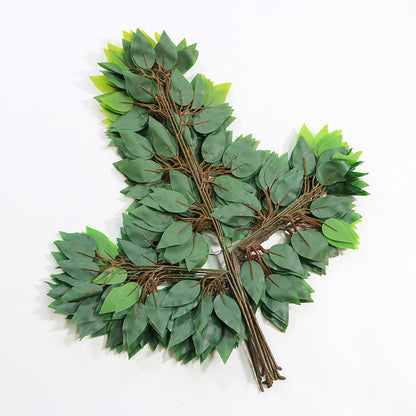 Simulation plant glued banyan leaf fake branch