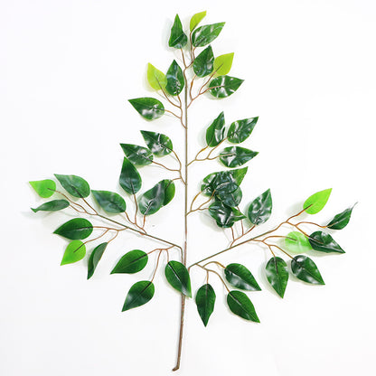 Simulation plant glued banyan leaf fake branch