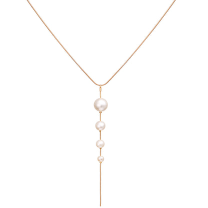 Imitation Pearl Pendant Necklace