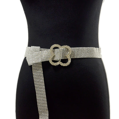 Women's luxury rhinestone belt