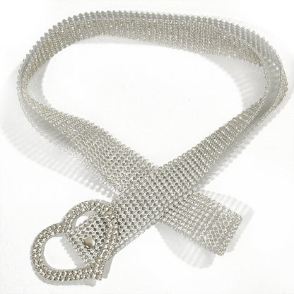 Women's luxury rhinestone belt