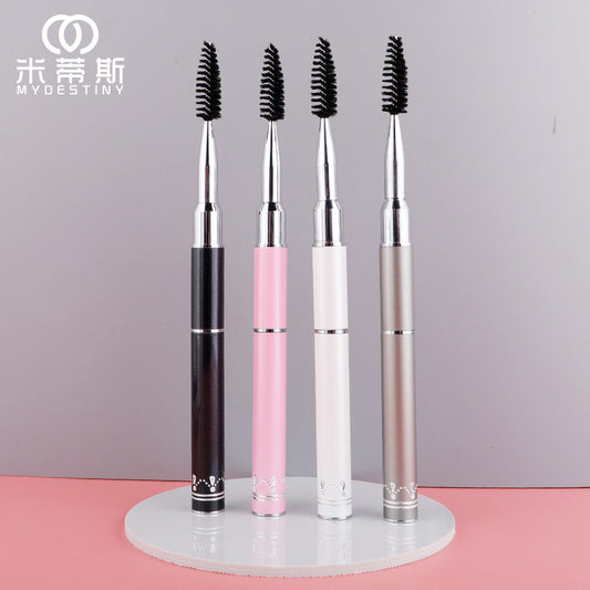 Dual-Head Portable Eyebrow Brush