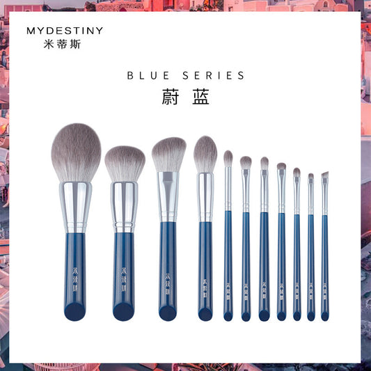 11-Piece Quick-Drying Synthetic Fiber Makeup Brush Set