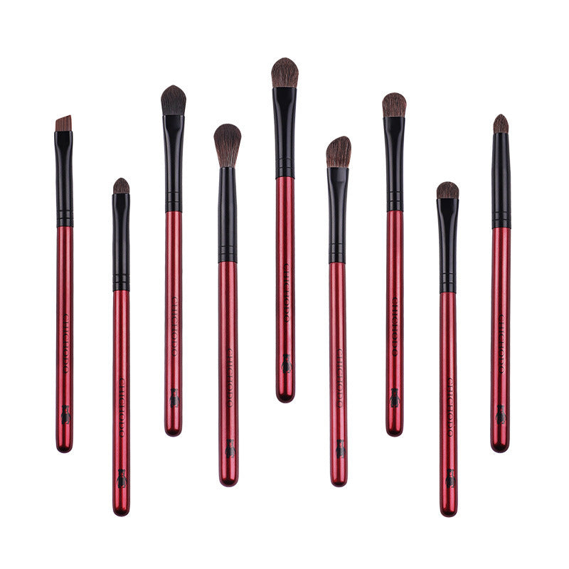 9-Piece Pony Hair Eye Brush Set