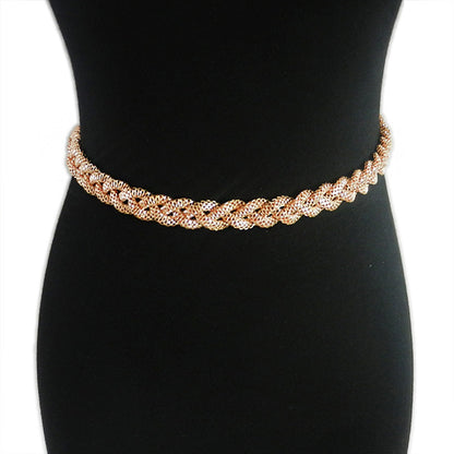 Women's metal waist chain, wholesale.